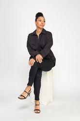 Made in Turkey Black Twist Shirt